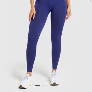 GYMSHARK, vital seamless leggings in colbalt blue